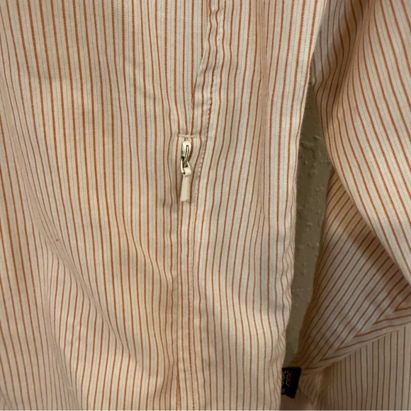 Patagonia Orange Striped Snap Front Shirt - Picture 4 of 9